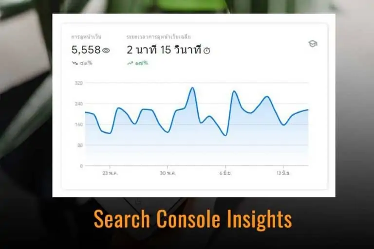 Search Console Insights เครื่องมือเช็คสถิติเว็บไซต์ตัวใหม่จาก Google